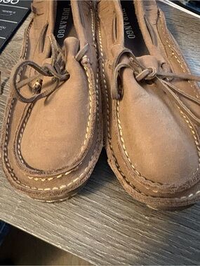 Durango Brown Suede Women’s Moccasin Loafers with Lace Tie